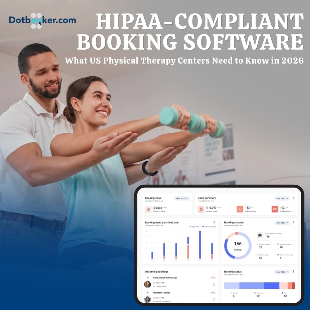HIPAA-Compliant Booking Software: What US Physical Therapy Centers Need to Know in 2026