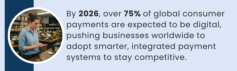 Retail staff processing digital payment on terminal in real store Retail staff processing digital payment on terminal in real store