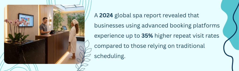 Spa booking platforms boost repeat visits by 35% over traditional scheduling Spa booking platforms boost repeat visits by 35% over traditional scheduling