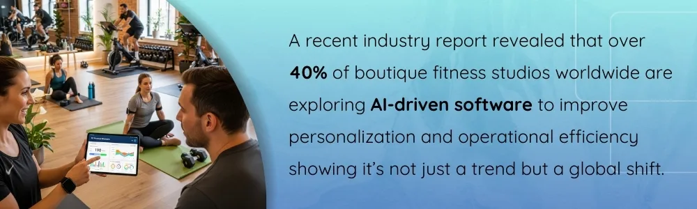 AI-driven software helps 40% of fitness studios boost personalization