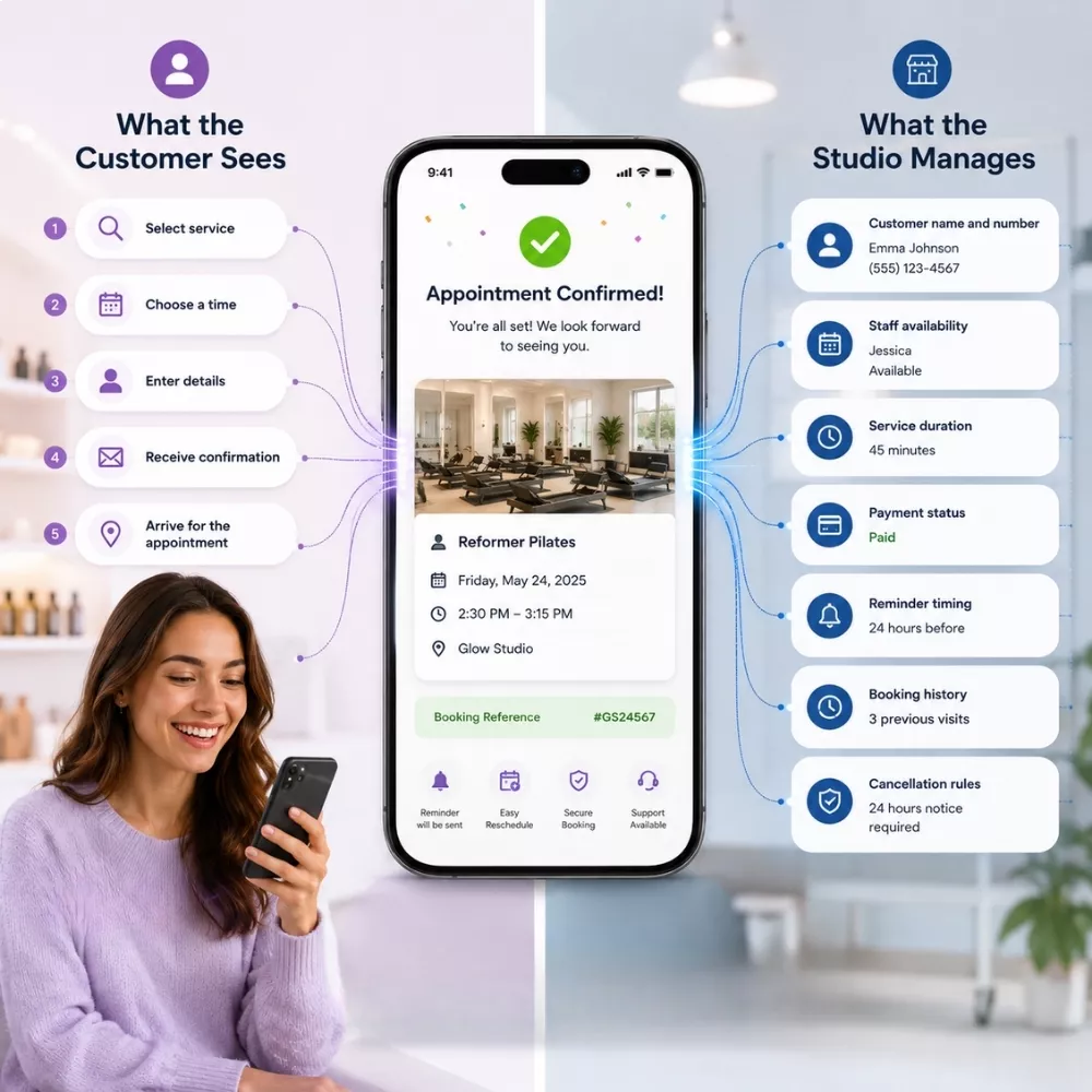 Studio appointment booking easy way