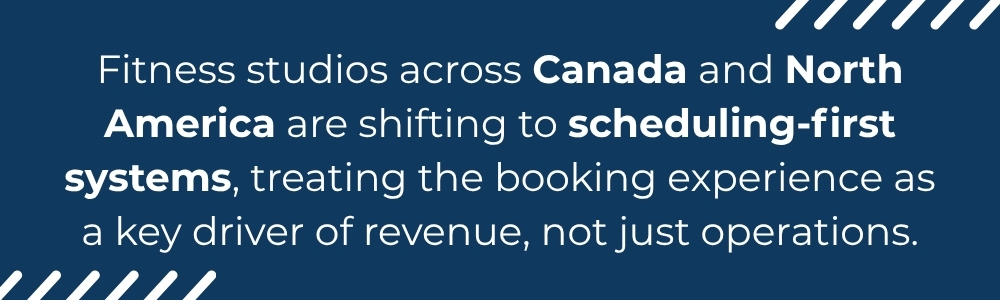 Scheduling first systems increase revenue in fitness studios