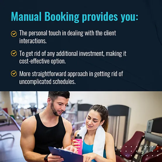 Manual booking provides you
