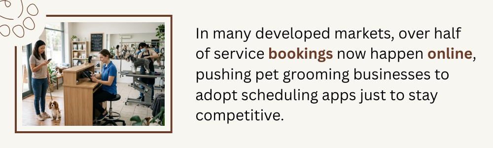 US pet grooming appointment duration impacts daily salon schedule management