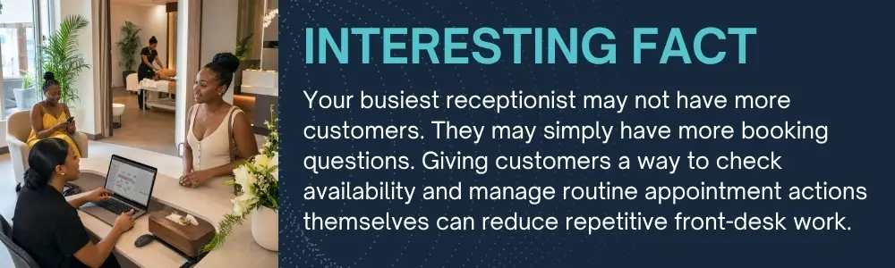 Cayman receptionist balancing customer care with repeated booking enquiries