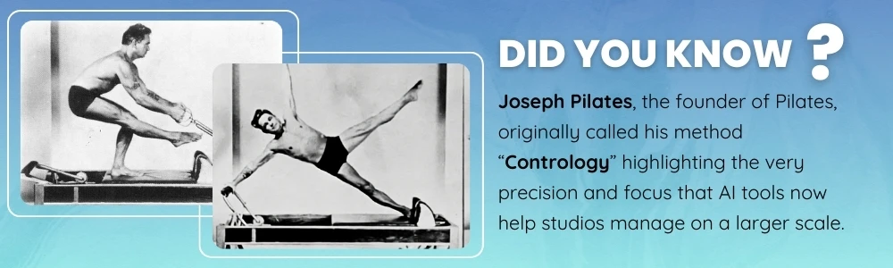 Joseph Pilates demonstrating original Contrology exercises in early photos