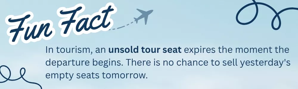 Unsold tour seats become lost revenue after departure