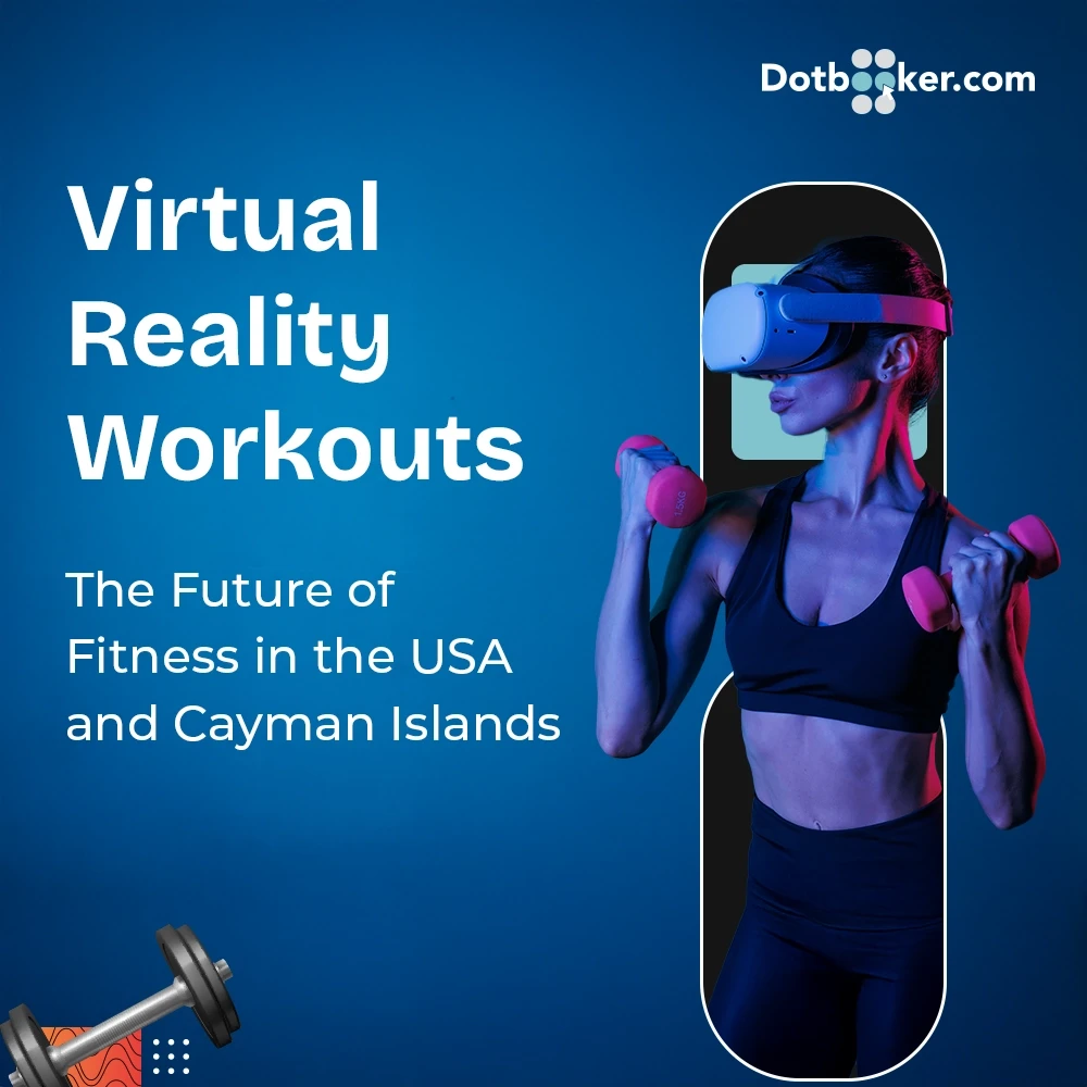 VR-powered workout in a contemporary fitness center