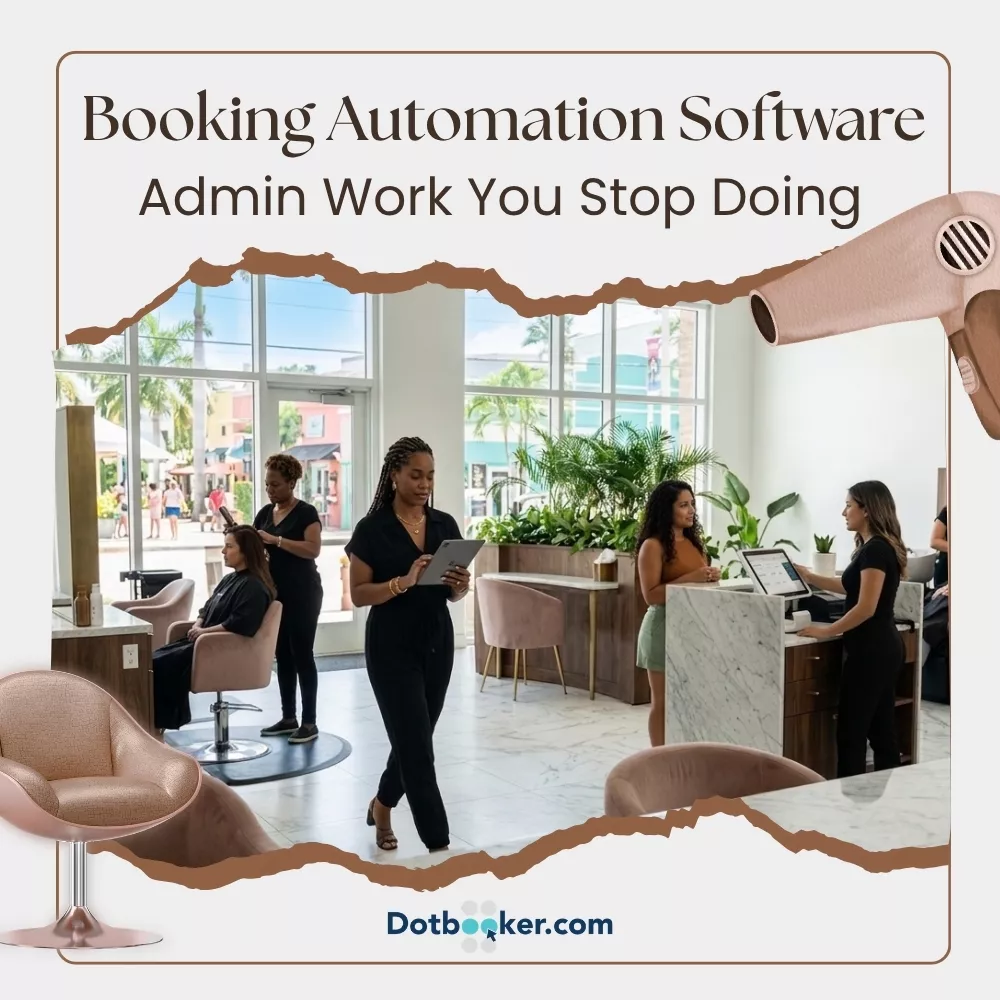 Booking automation software managing appointments and reminders