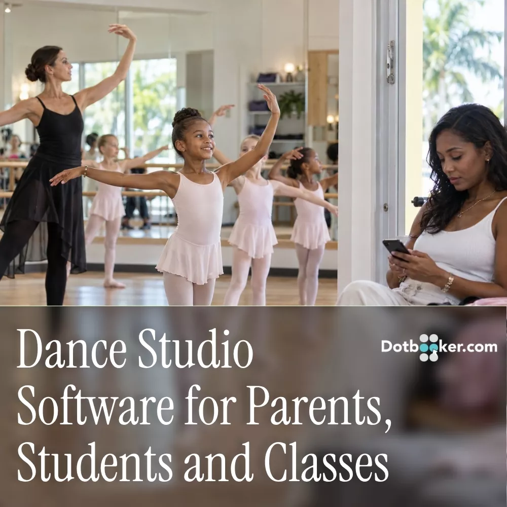Dance studio software for managing parents, students, classes, schedules, and payments