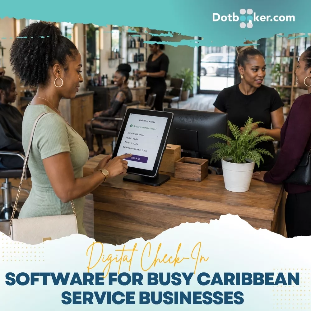 Digital check-in software for Caribbean service businesses