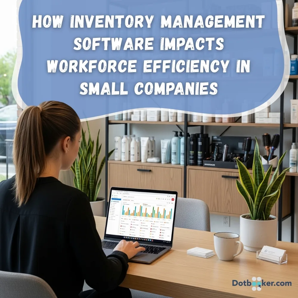 Team using inventory software to boost efficiency