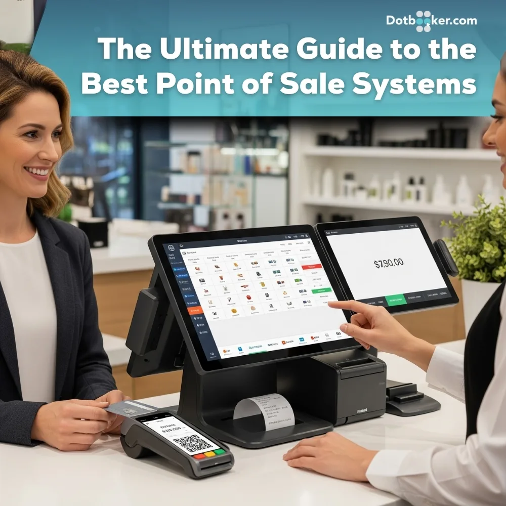 Retail staff using a modern point of sale system with real-time inventory