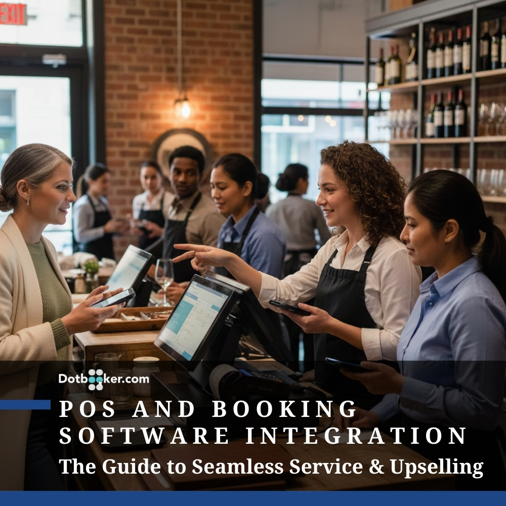Integrated POS and booking software improving service flow and upselling