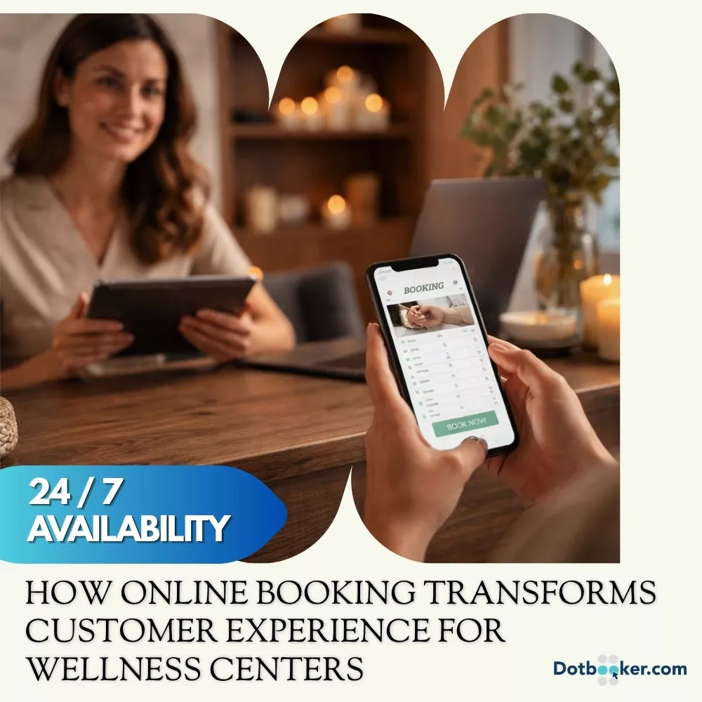 24/7 appointment scheduling software interface for wellness centers