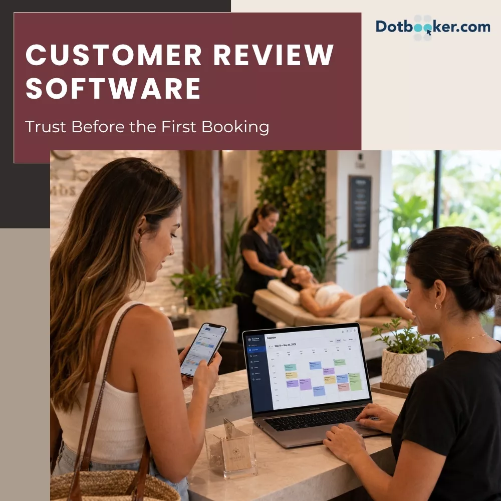 Customer review software helping service businesses build trust before bookings