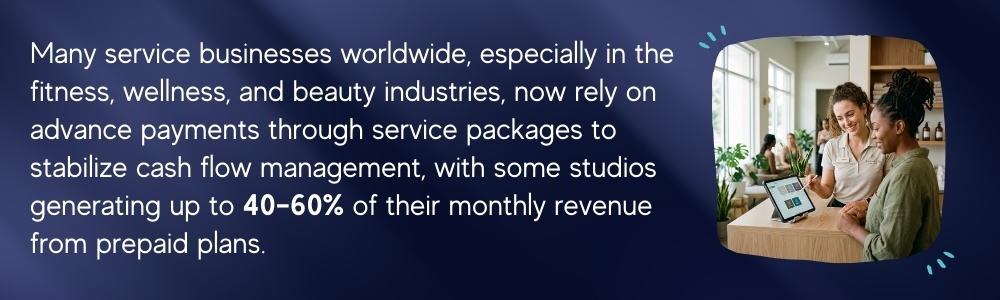 Prepaid service packages help studios stabilize cash flow and revenue